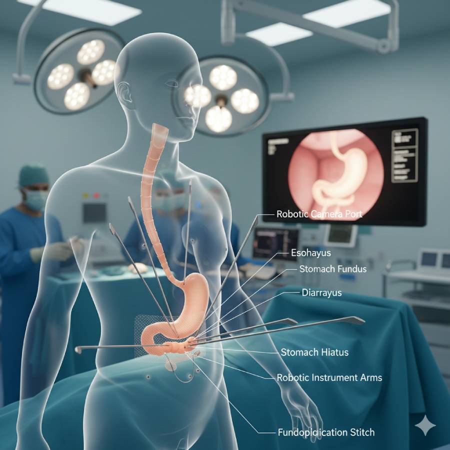 Robotic Hiatal Hernia Repair Da Vinci System