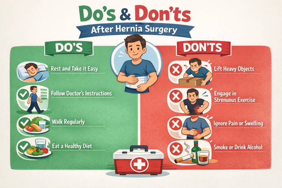 Dos and Donts After Hernia Surgery