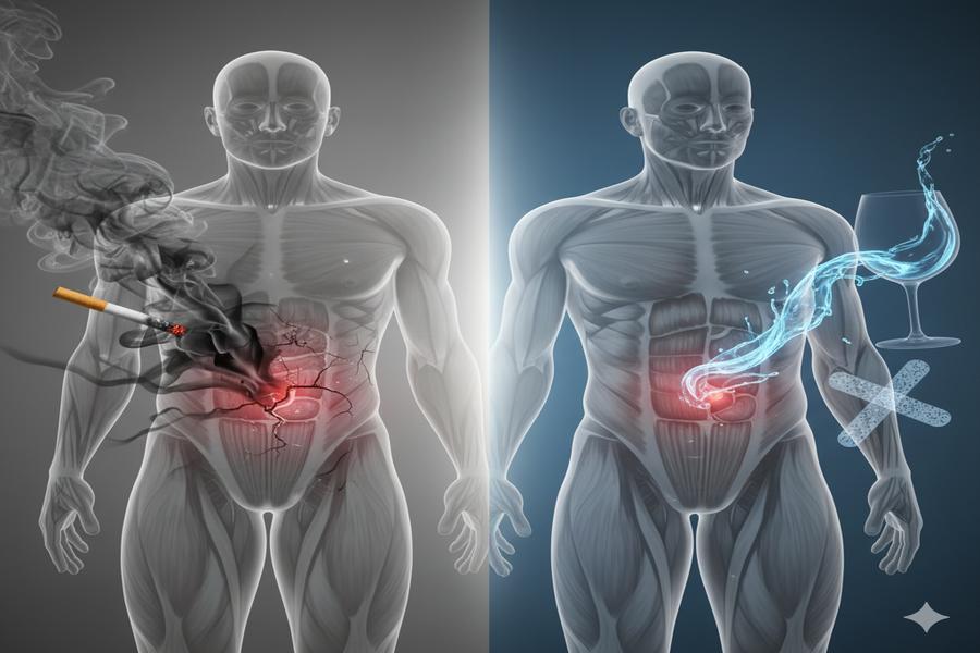 Effects of Alcohol and Smoking on Hernia