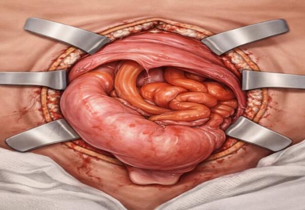 Complex hernia showing large abdominal bulge treated with robotic hernia surgery in Chennai by expert surgeon