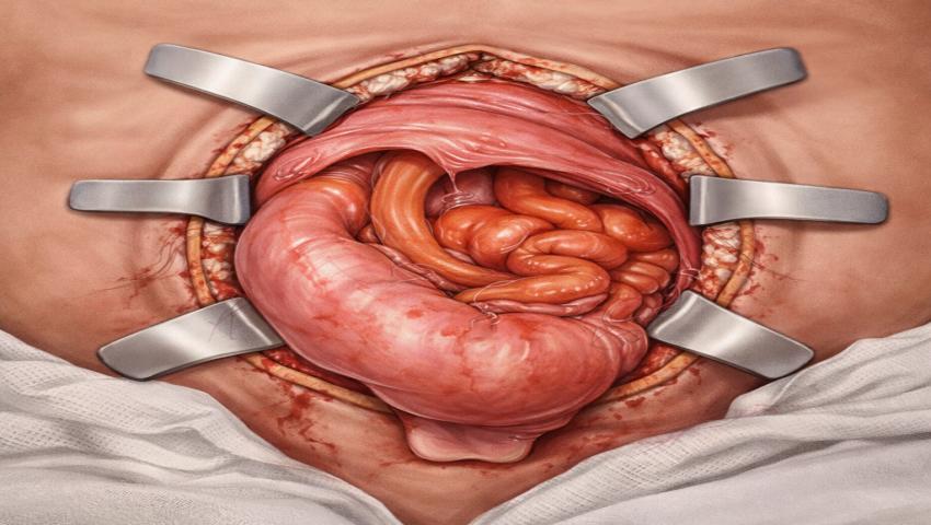 Complex hernia showing large abdominal bulge treated with robotic hernia surgery in Chennai by expert surgeon